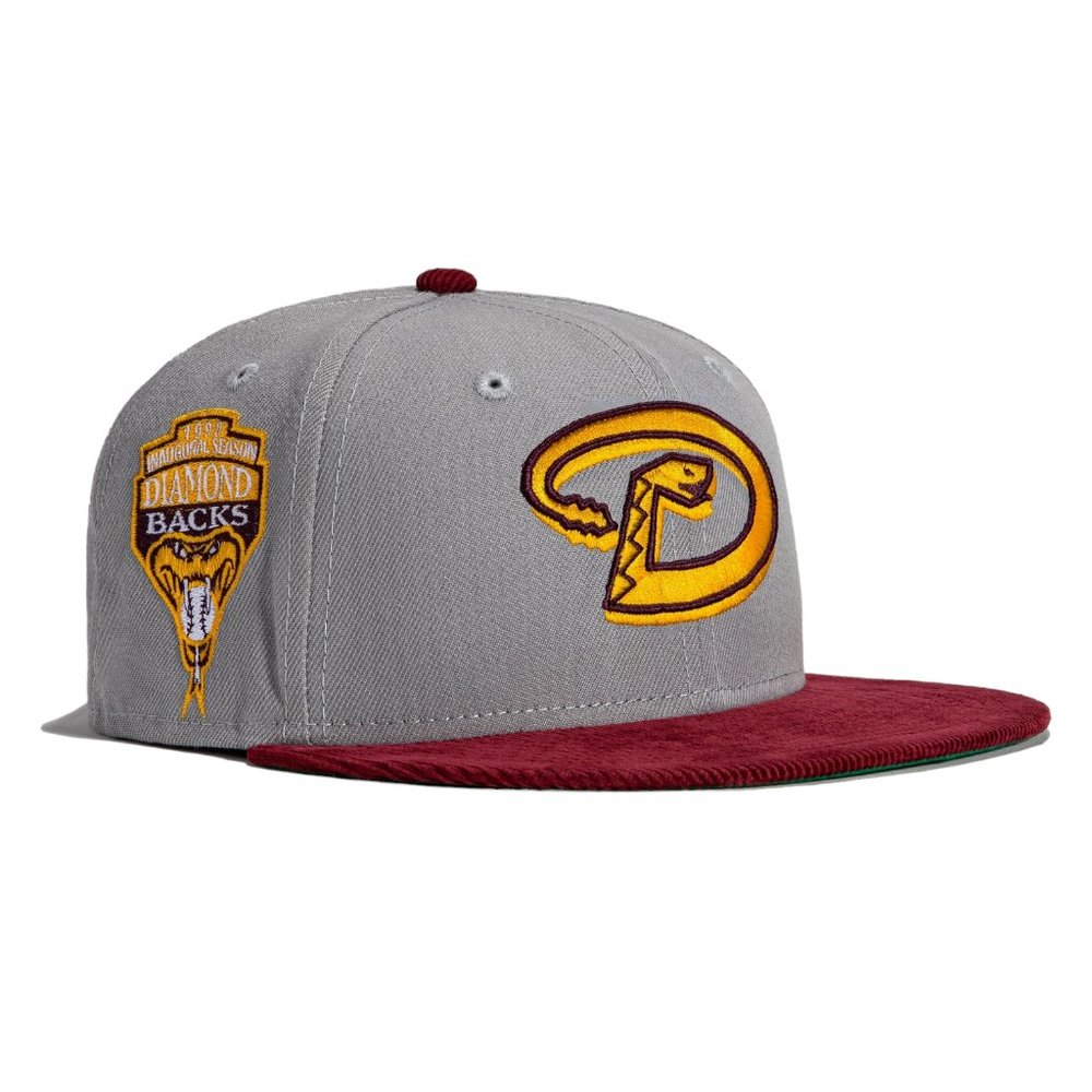 New Era Arizona Diamondbacks 59FIFTY Hat Corduroy Brim Inaugural Patch - Picture 2 of 7